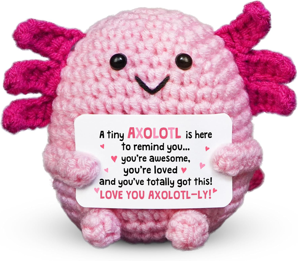 Christmas Teen Girl Gifts Trendy Stuff - Positive Crochet Animals Axolotl Plush