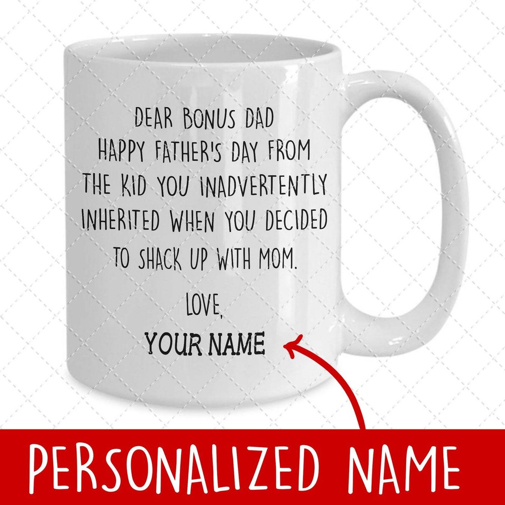 Personalized Dear Bonus Dad Happy Father S Day Mug