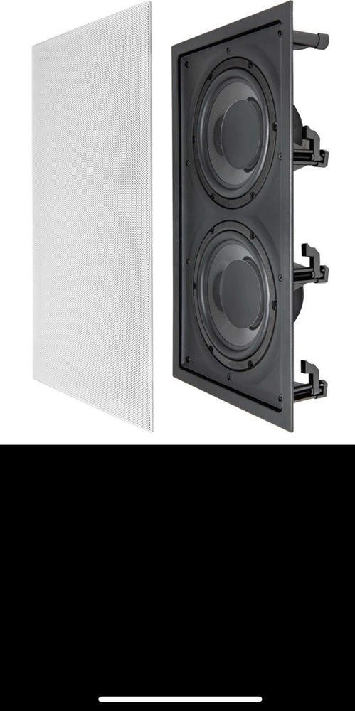 NERO-IWSDUAL8 In-Wall 300W Subwoofer with Dual 8