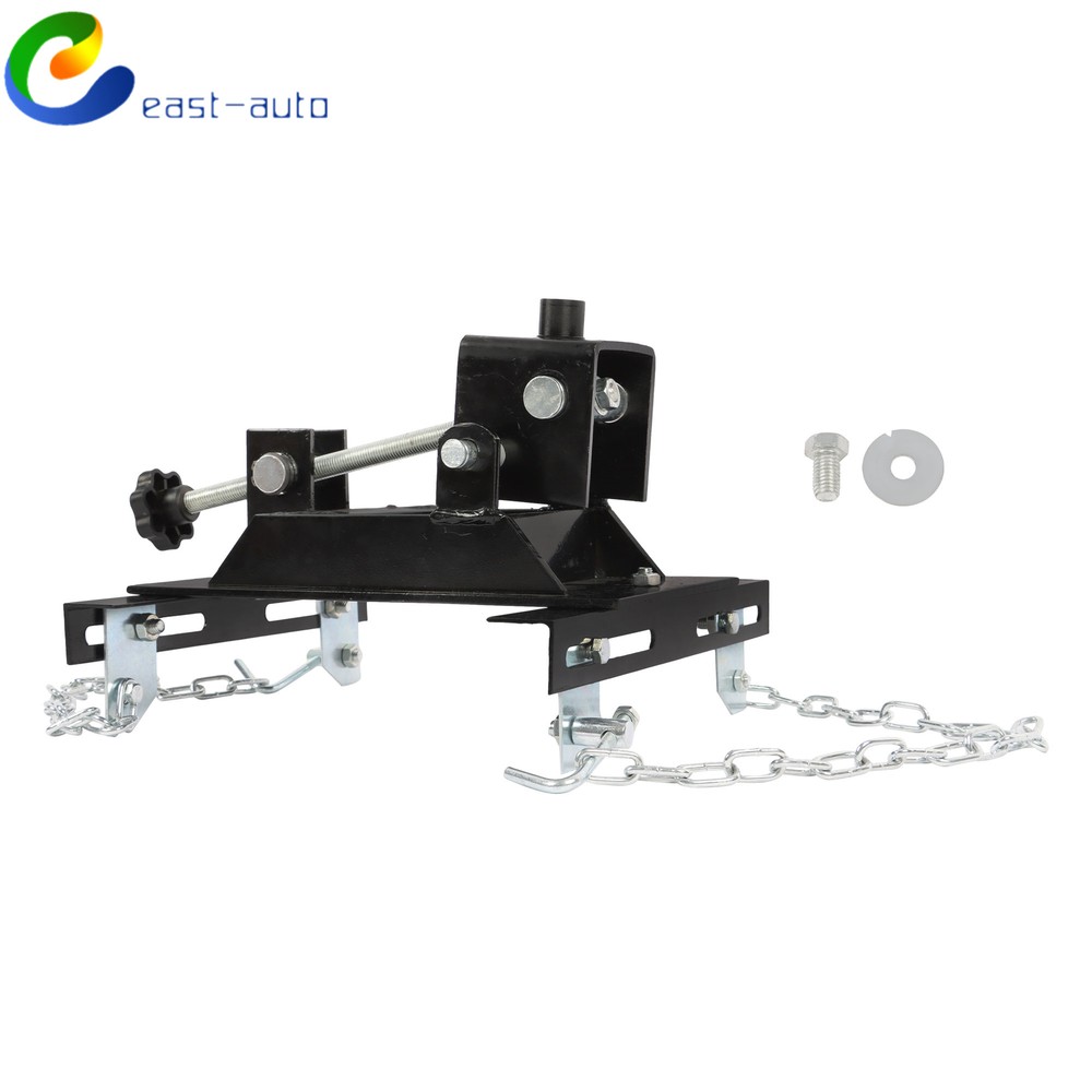 Heavy-Duty Black Transmission Floor Jack Adapter for 1/2 Ton Vehicle Repairs