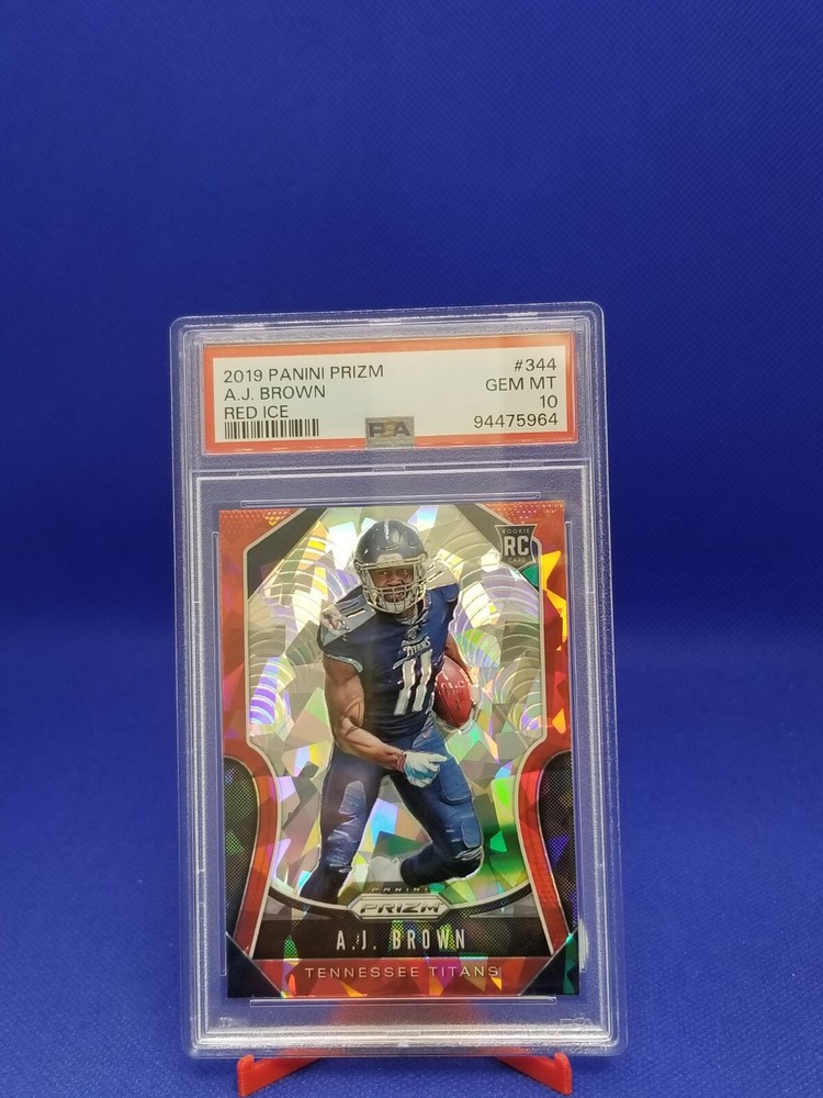 AJ Brown 2019 Prizm Red Ice Rookie #344 PSA 10 GEM MINT