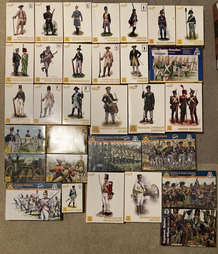 Super collection Lot hat 1/72 Napoleonic British French Minor Countries 40 Guns