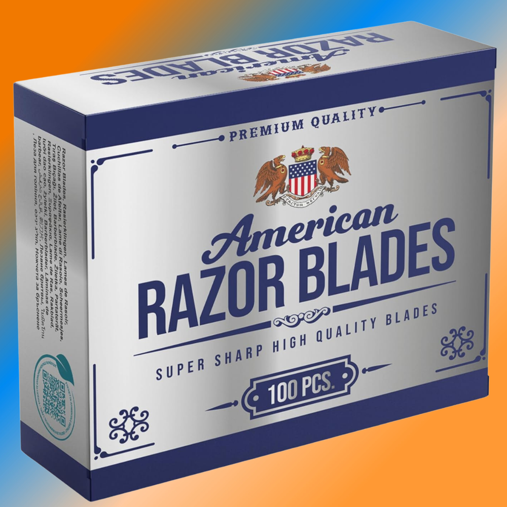 Premium Double Edge Razor Blades by The Shave Factory - 100 Pack