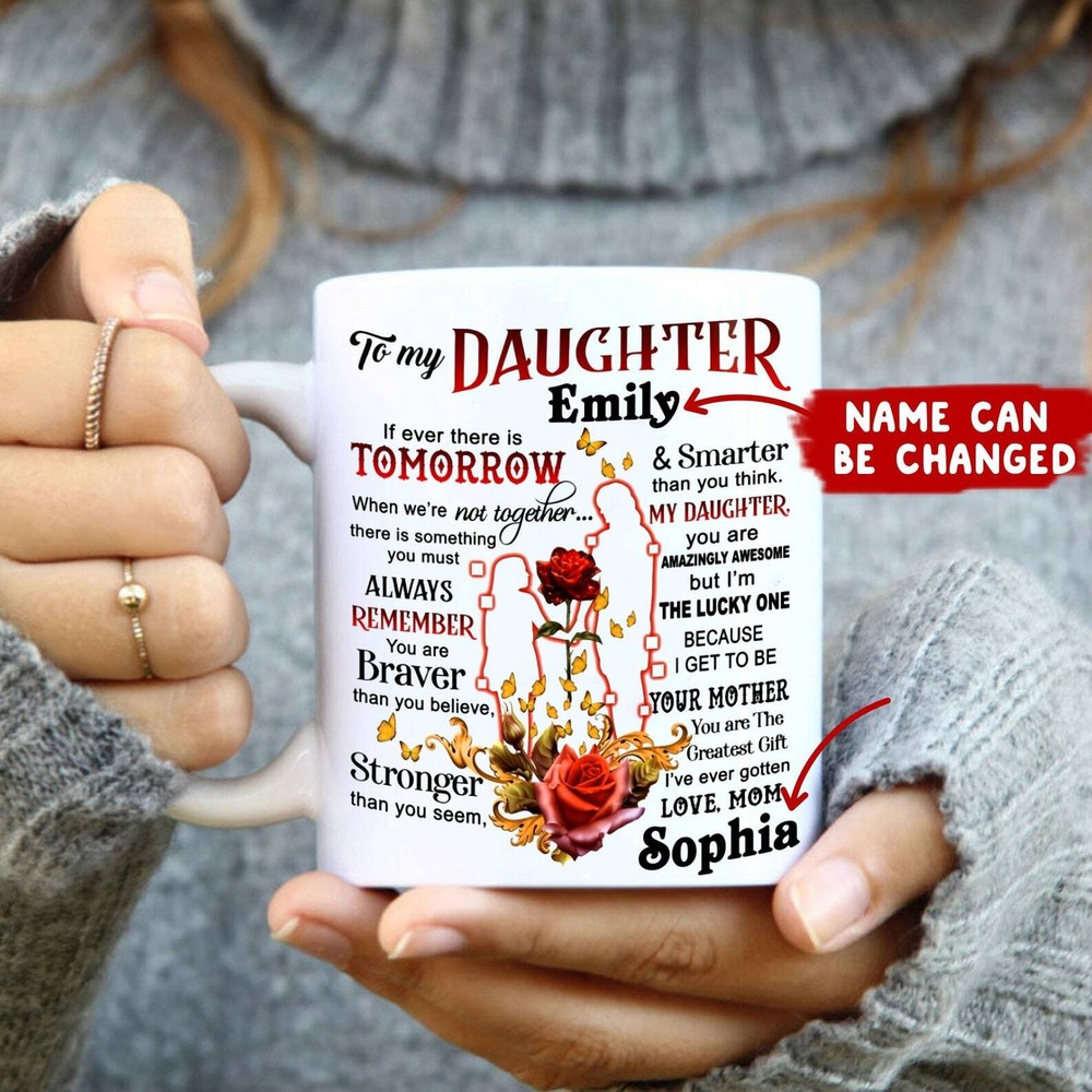 Personalized I'm The Lucky One Mug Best Gift For Daughter Mugs From Mom Daughter