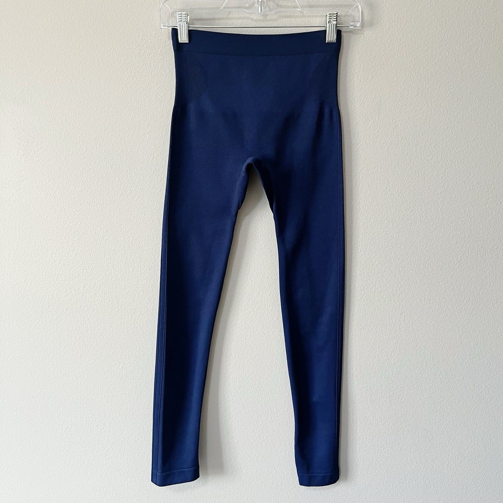 Shapermint Mid-Waist Sculpting Leggings in Navy Blue - Size Small - Firm Control & Comfort