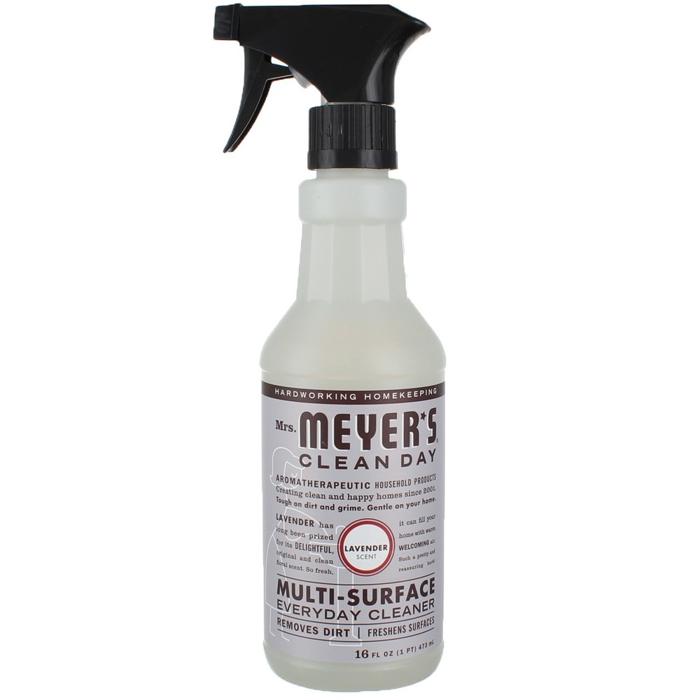 4 Pack Mrs. Meyer's Clean Day Multi-Surface Cleaner, Lavender, 16 fl oz
