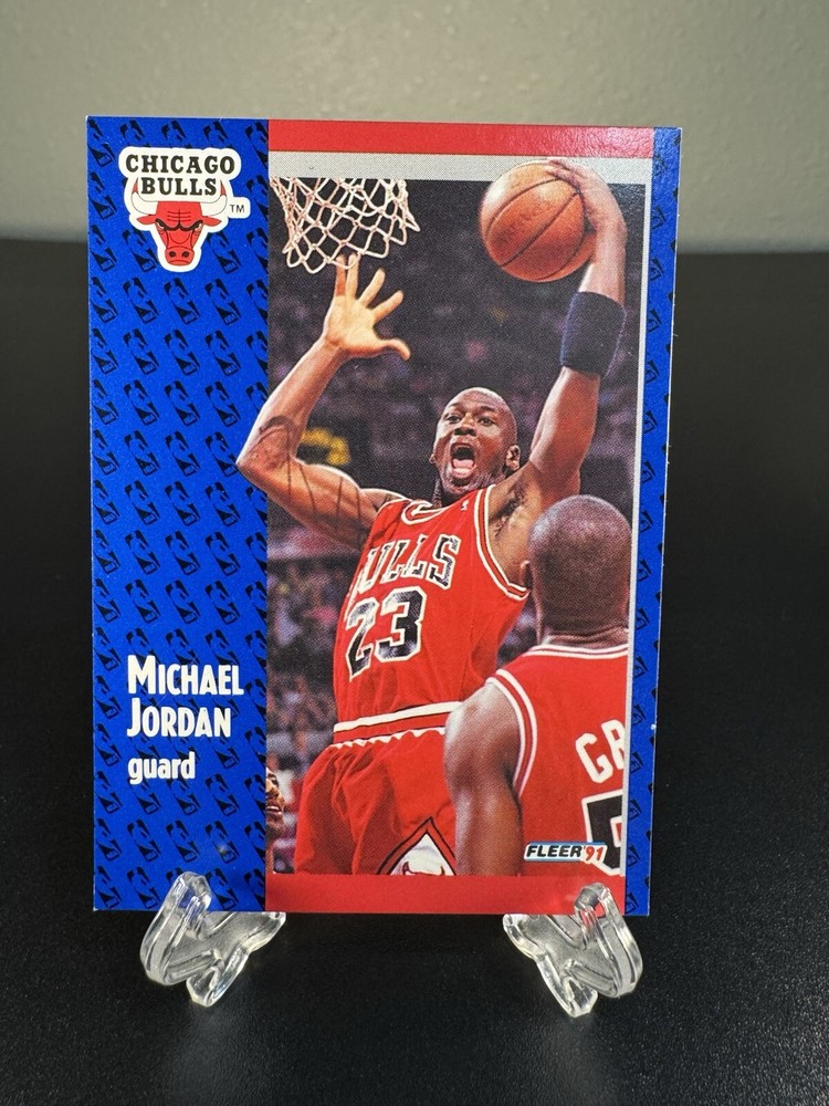 1991-92 Fleer Basketball Card #29 Michael Jordan Rare Collectible