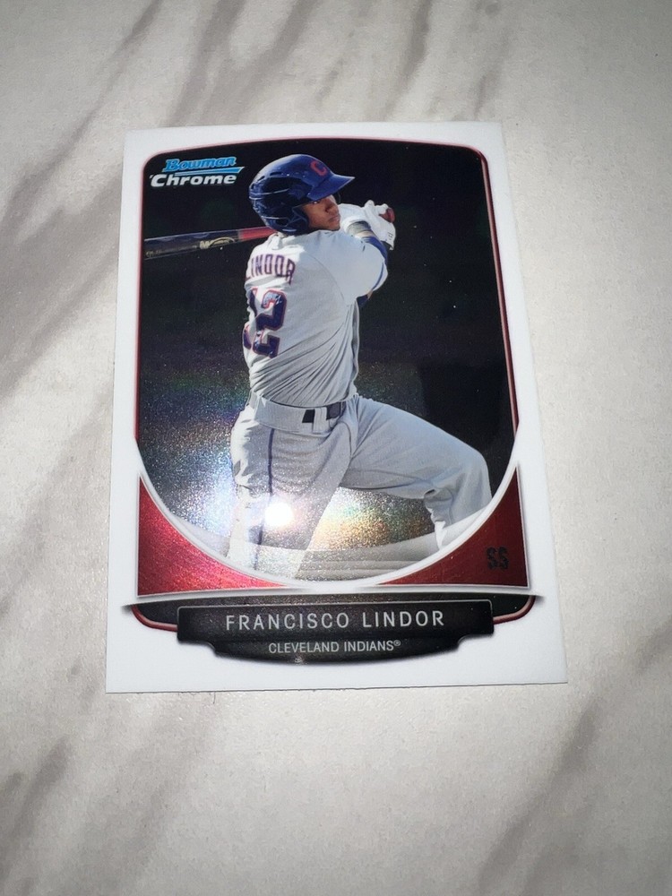 2013 Bowman Chrome Top Prospects Francisco Lindor #TP-17 Cleveland Indians