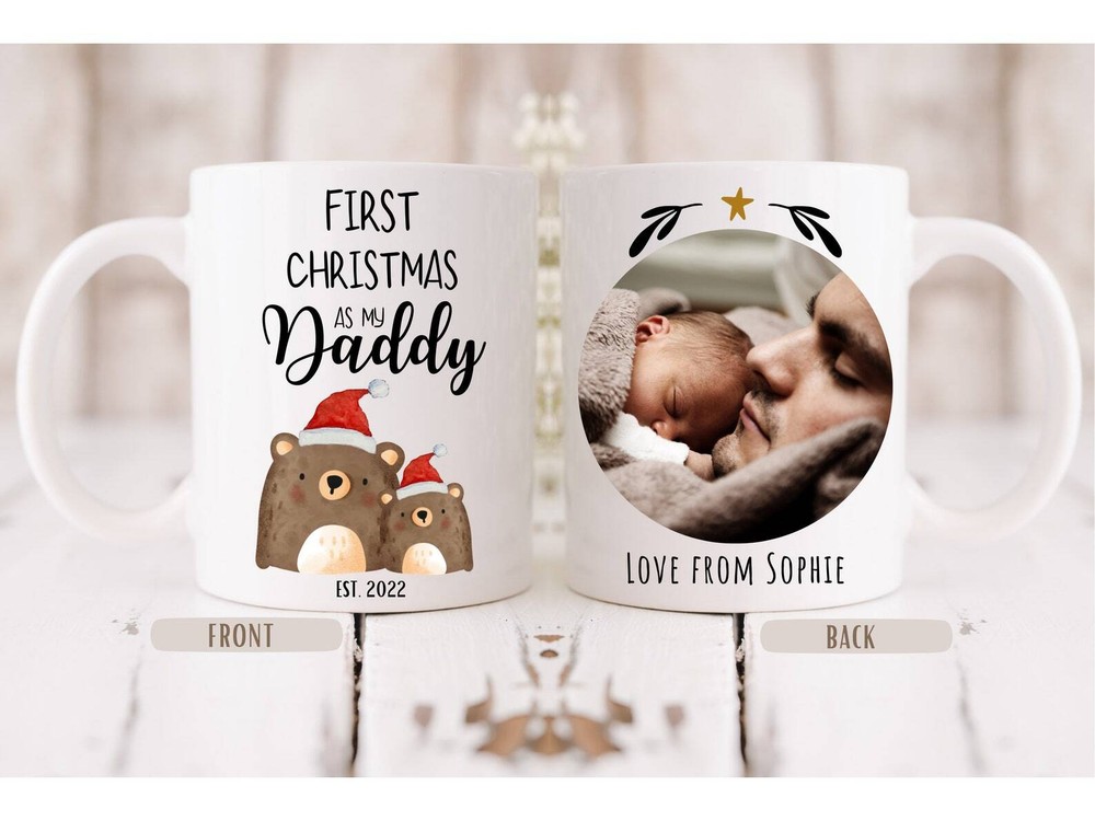 Personalised Baby's First Christmas Gift for Daddy 2022