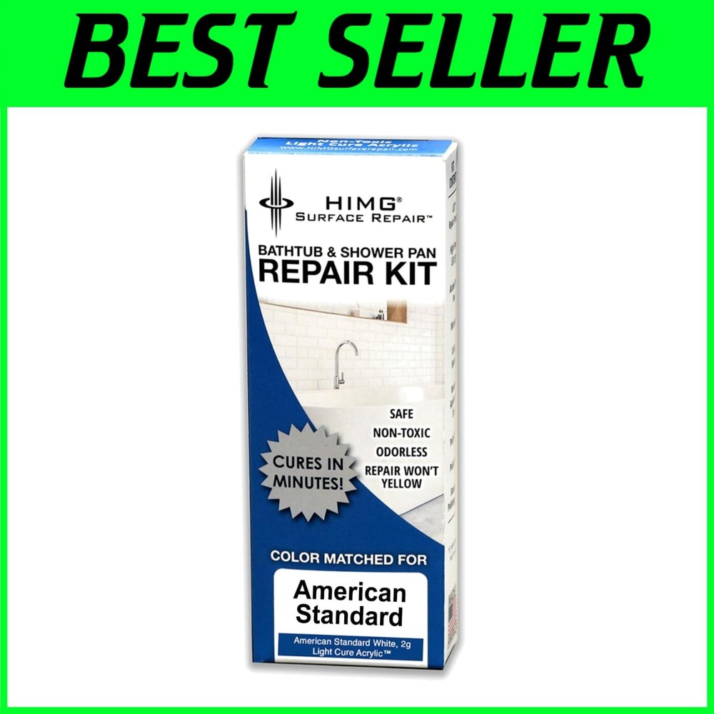 Fiberglass & Acrylic Bathtub Repair Kit with LED Curing Light