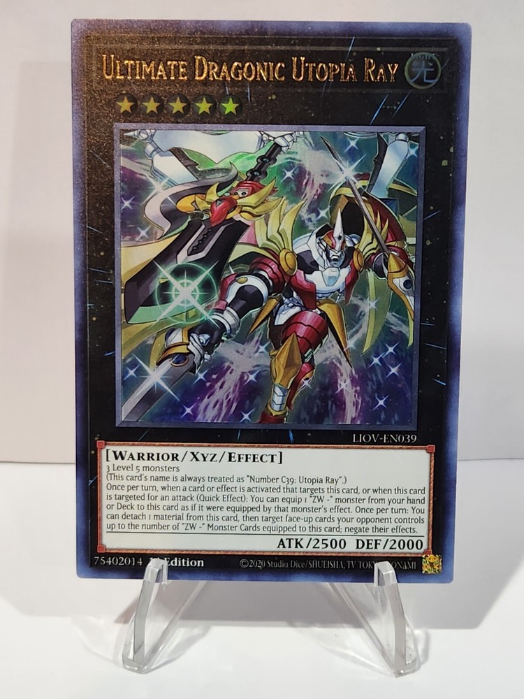 Yugioh LIOV-EN039 Ultra Rare 1st Ed Ultimate Dragonic Utopia Ray NM