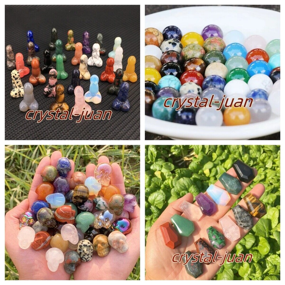 Quartz Crystal Skull Penis Ball Obelisk Heart Coffin Moon Wholesale