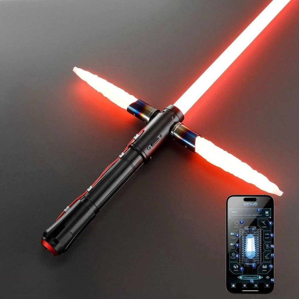 Kylo Ren Lightsaber, App Controlled, xRGB3.0 Smooth Swing, FlashOnClash, Metal