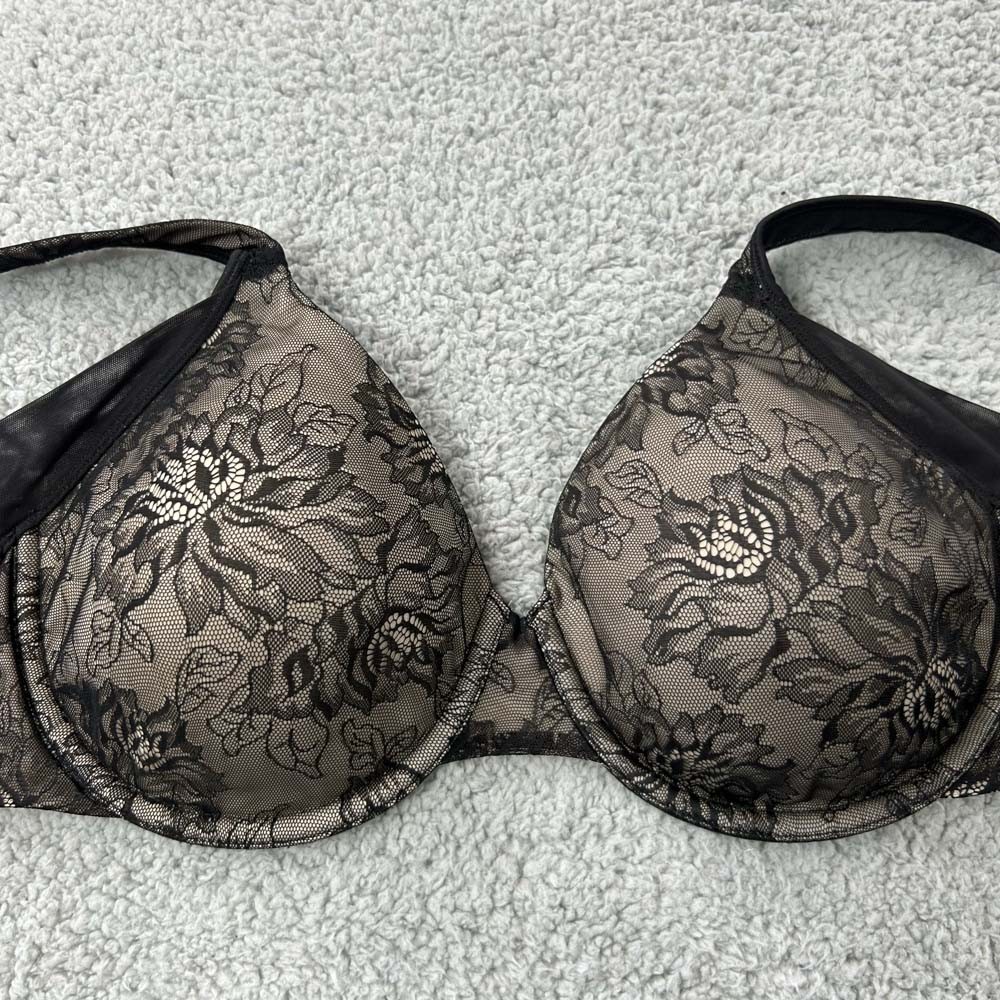 Bali Bra 36D T-Shirt Bra 6548  One Smooth U Side Smoothing Foam Underwire Bra