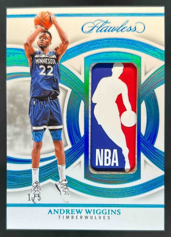 2024-25 Flawless Andrew Wiggins Logoman Patch #1/5 Timberwolves