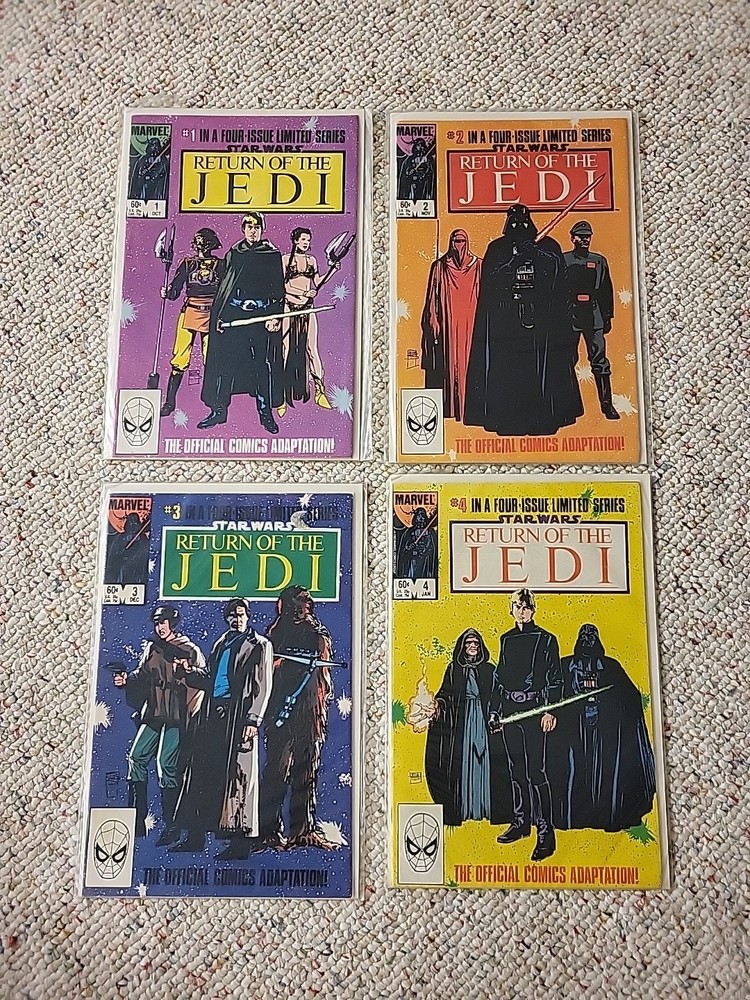 Marvel Comics  Star Wars Return Of The Jedi #1 2 3 4 Complete 1-4 Run 1983