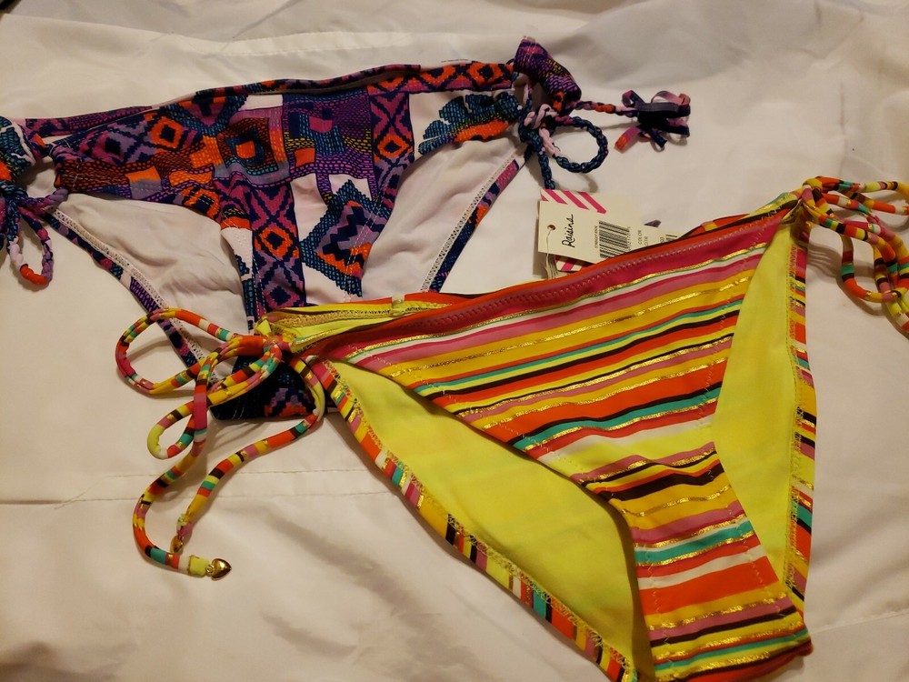 P6 NWT Lot of 2 Macy's Raisins Bikini Bottom CLEARANCE SALE MSRP $76 Size Small-image