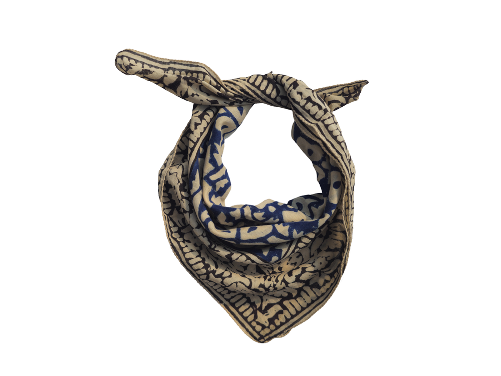 Boho Cotton Bandana Scarf Soft 100% Cotton Bohemian Neck Scarf