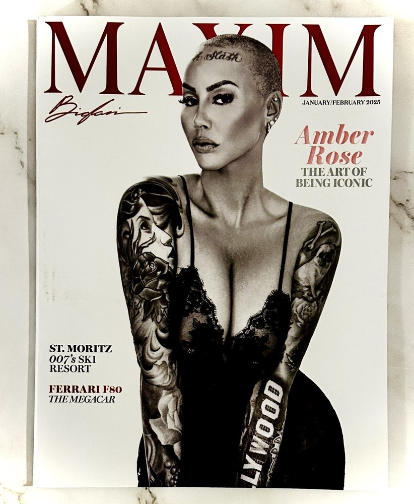 MAXIM Magazine - January / February 2025 - Amber Rose Cover *NEW*
