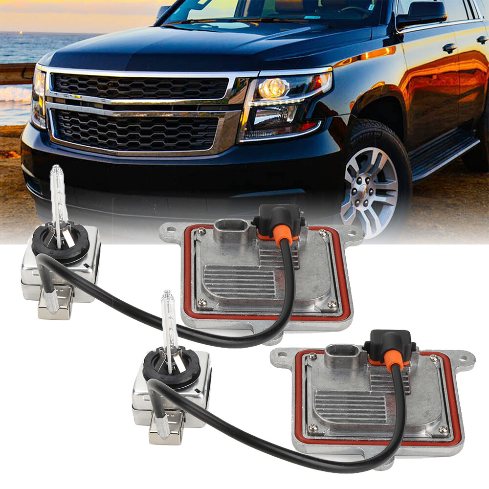 2 Xenon Ballast Unit+HID Bulb Wire for Chevy Blazer Impala Malibu Suburban Tahoe