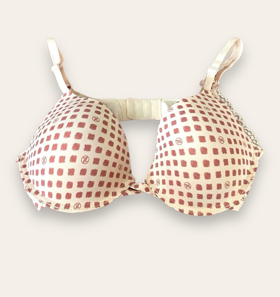 Adrienne Vittadini Bra Womens 34C Underwire Push Up Padded Goodbye Bra Lines NEW