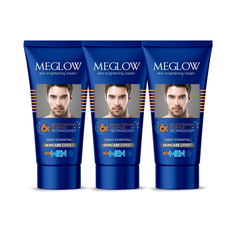Meglow Skin Brightening Cream for Men with Vitamin E 50g for Glowing Skin