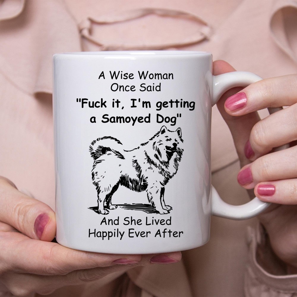 Funny Samoyed Doggift For Women White Coffee Mug Coffee Cup