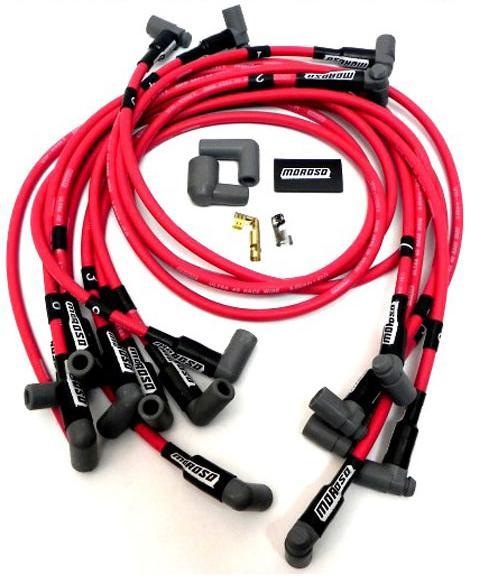 MOROSO ULTRA 40 RED SPARK PLUG WIRES BBC CHEVY 454 502 Under Header HEI