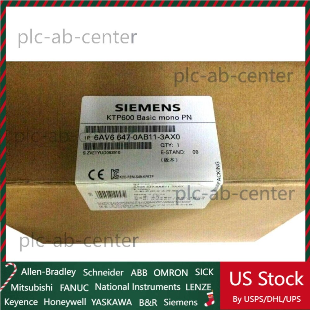 NEW! Siemens 6AV6647-0AB11-3AX0 6AV6 647-0AB11-3AX0 SIMATIC HMI KTP600 6