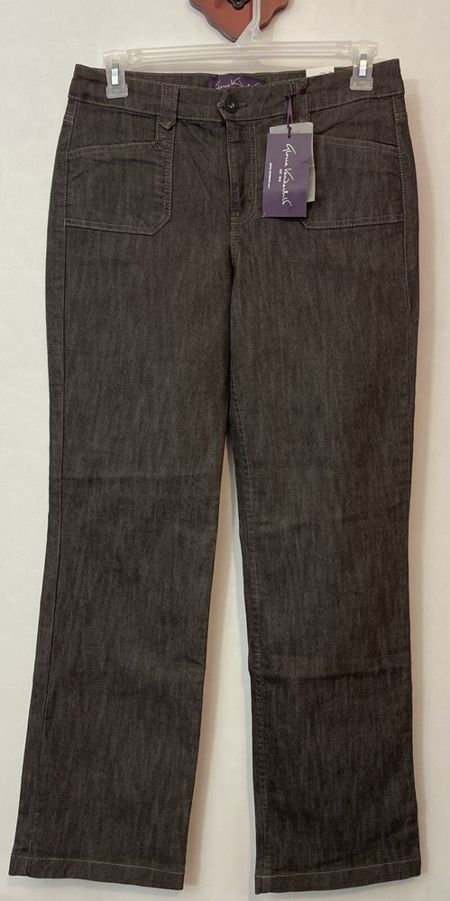 Gloria Vanderbilt Womens Size 8 Brown Bootcut Denim Jeans NWT A3496