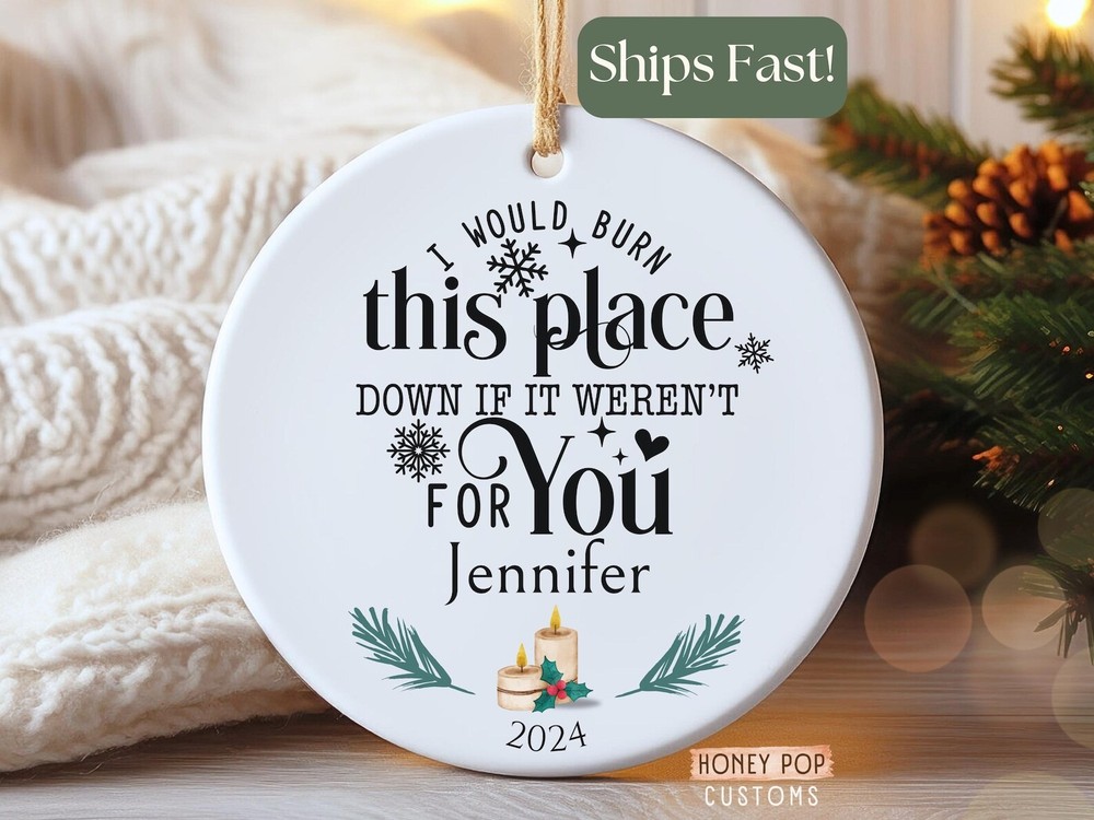 Coworker Christmas Ornament Personalized Gift For Coworker Custom Coworker