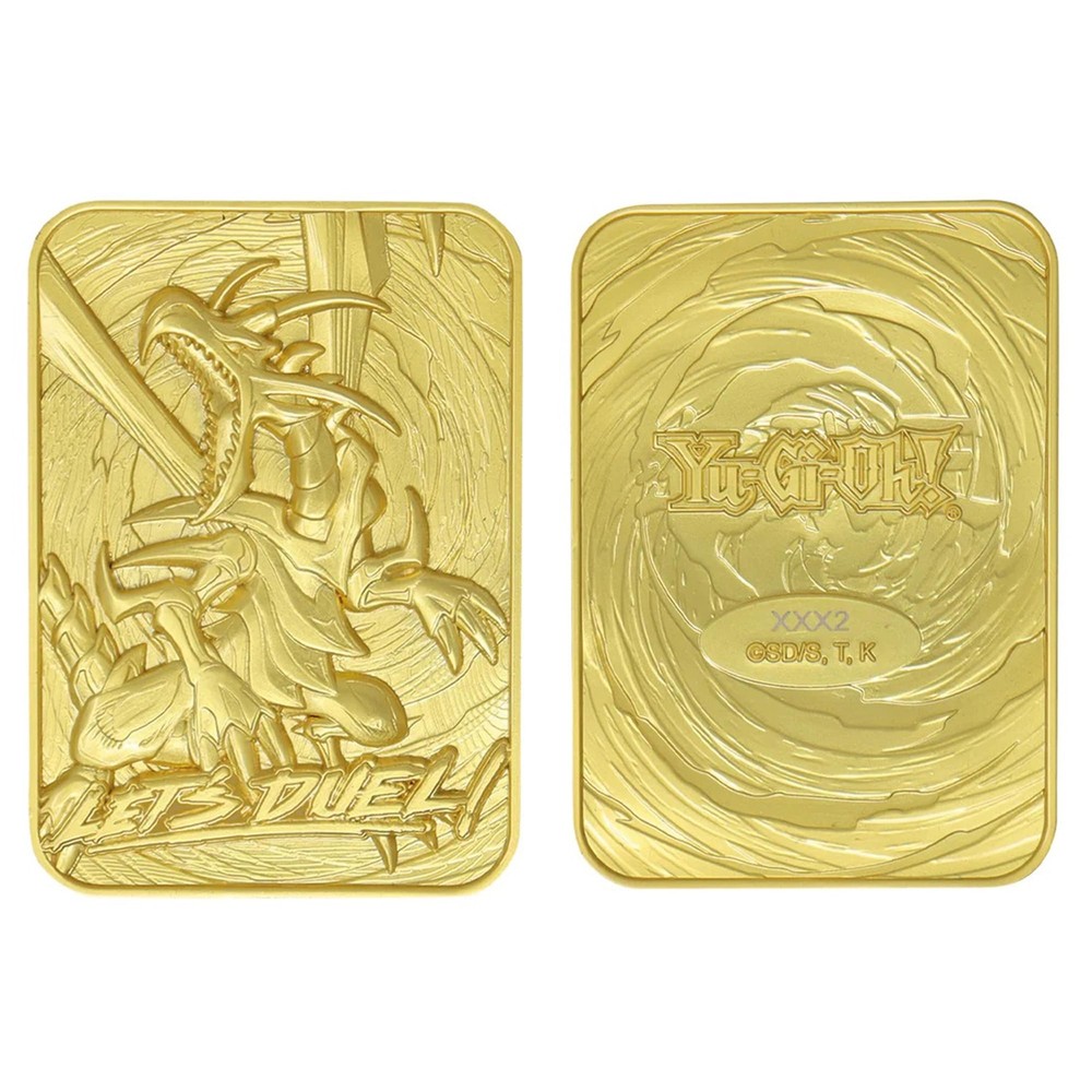 24k Gold Plated Red Eyes B Dragon YuGiOh Metal Card Limited Edition
