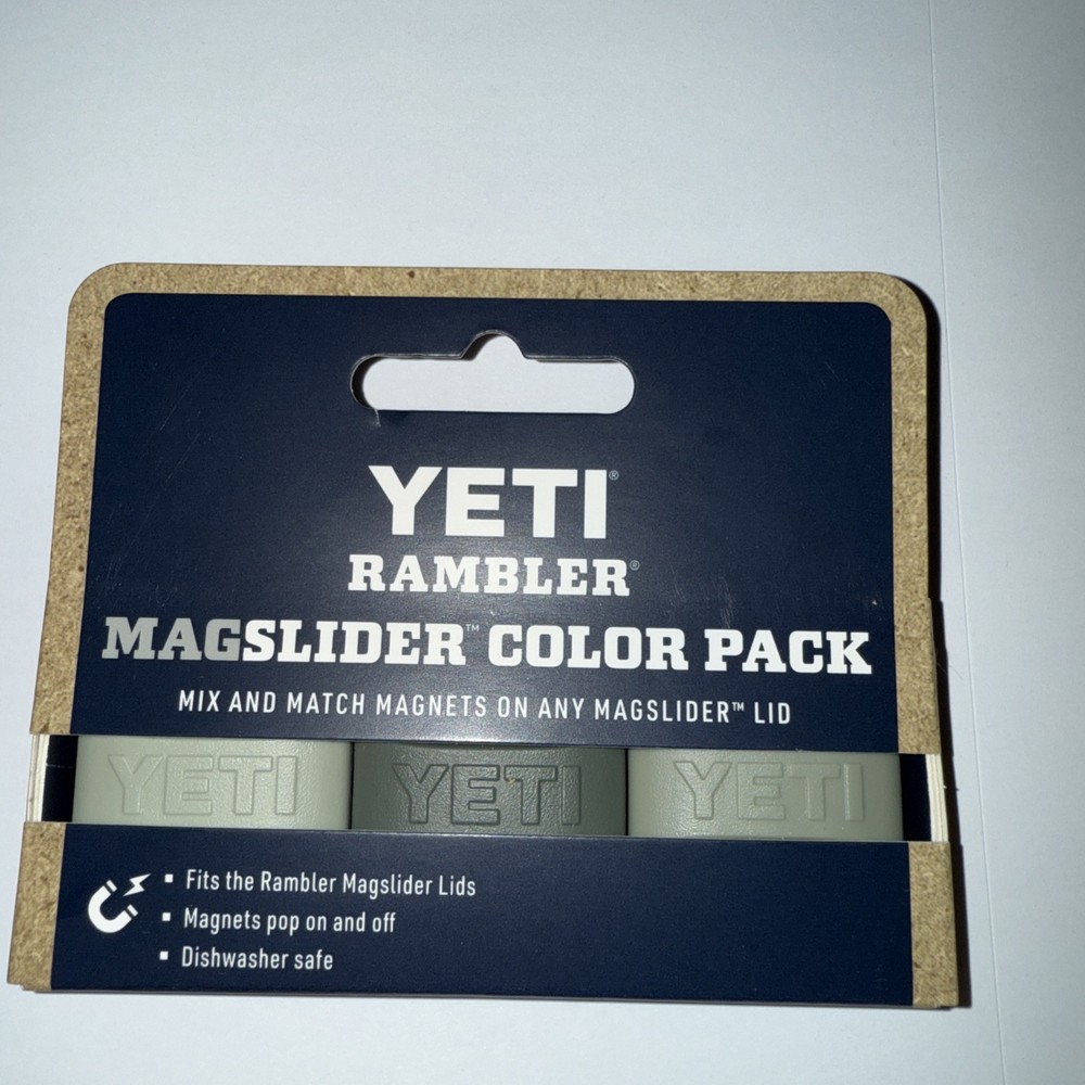 YETI Magslider 3 Pack in Camp Green for Tumbler & Drinkware Magnetic Lids