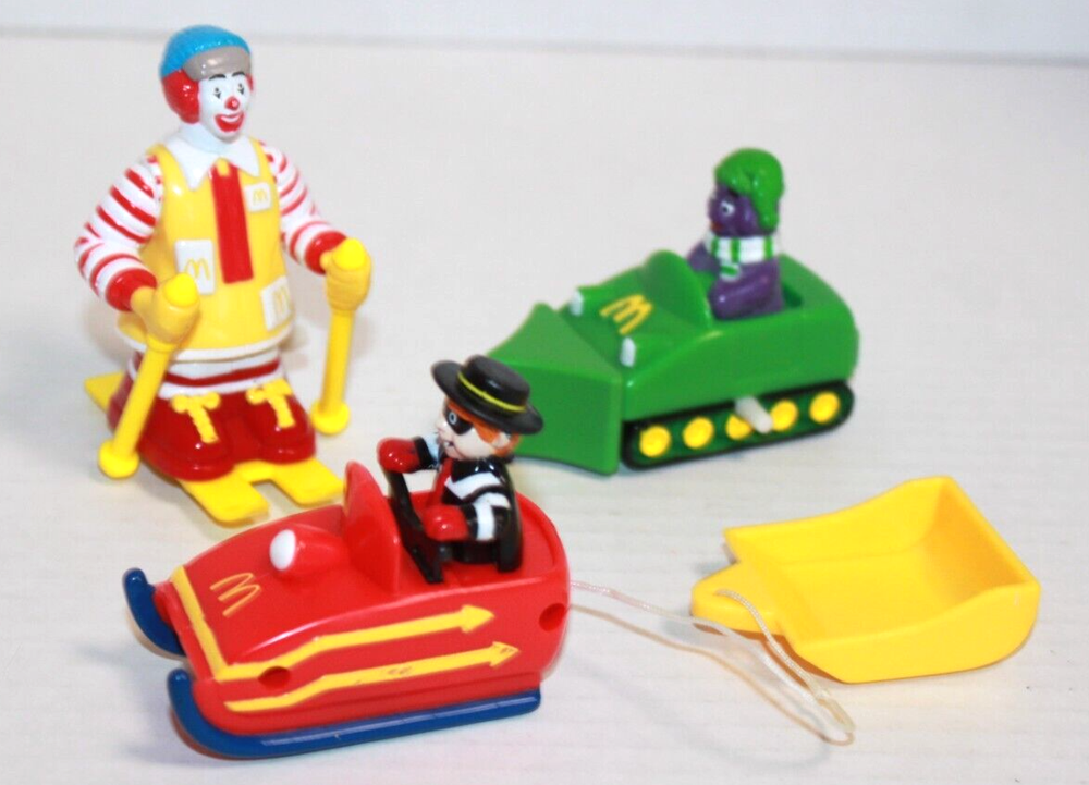 Lot 3 1992 McDonalds Happy Meal Toys