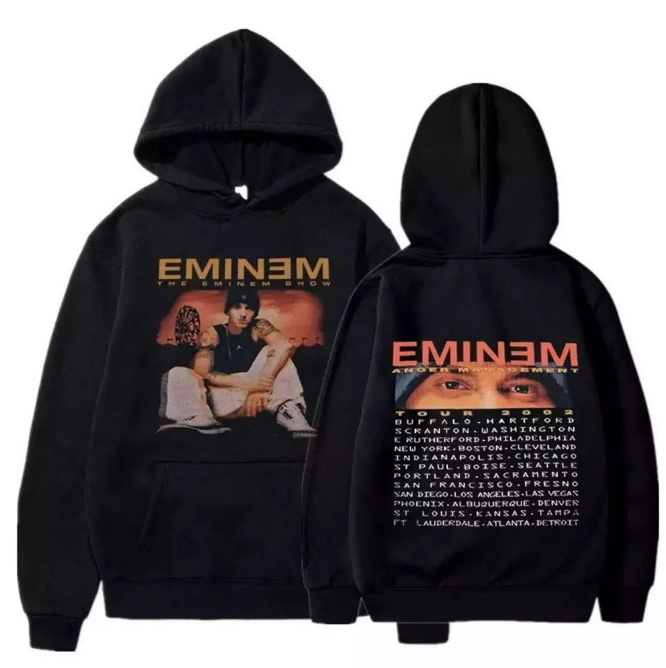 two sided hoodie music lovers, Eminem Hoodie, Rapper Hoodie, gift fans size US