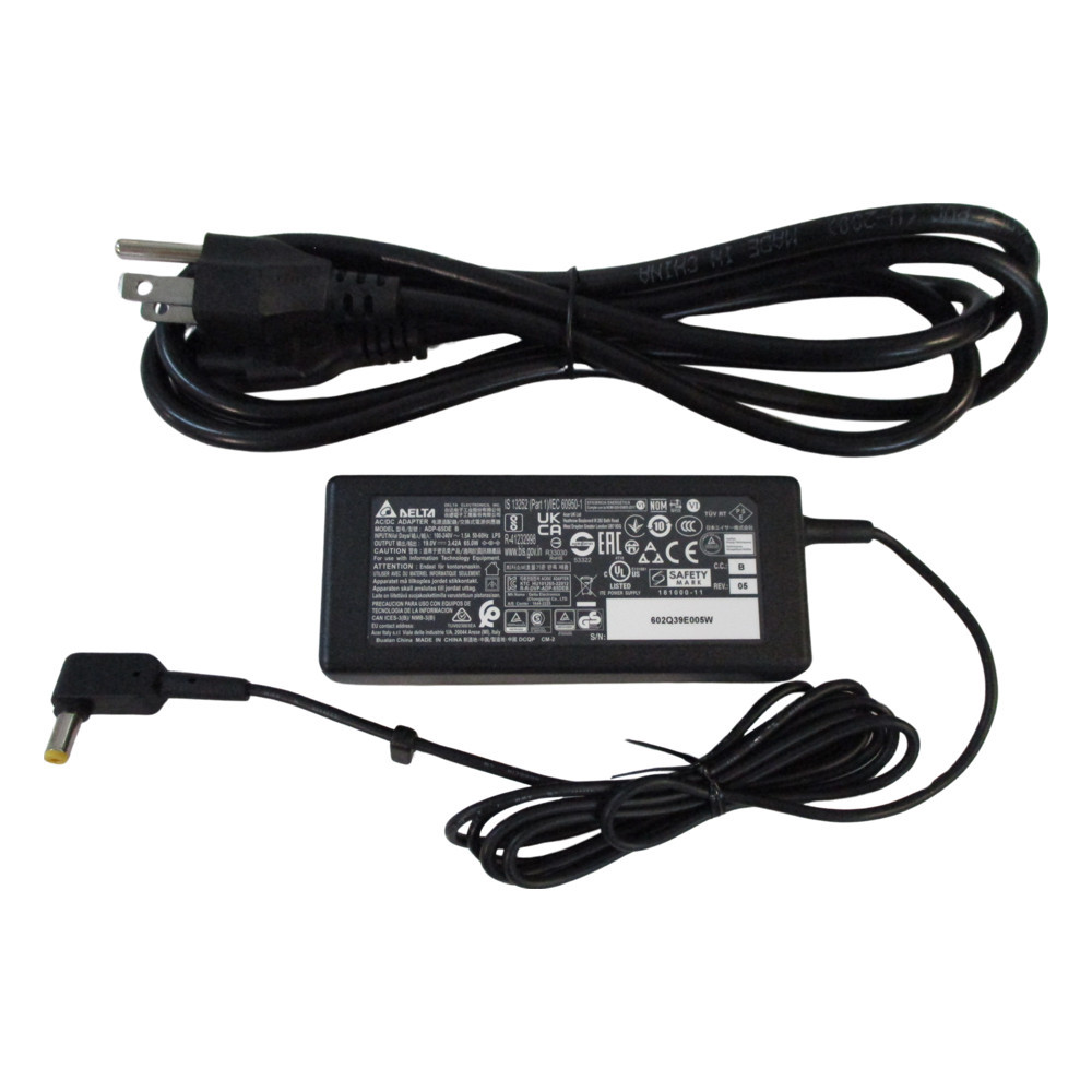 Acer 65W Laptop Charger Power Adapter with AC Cord