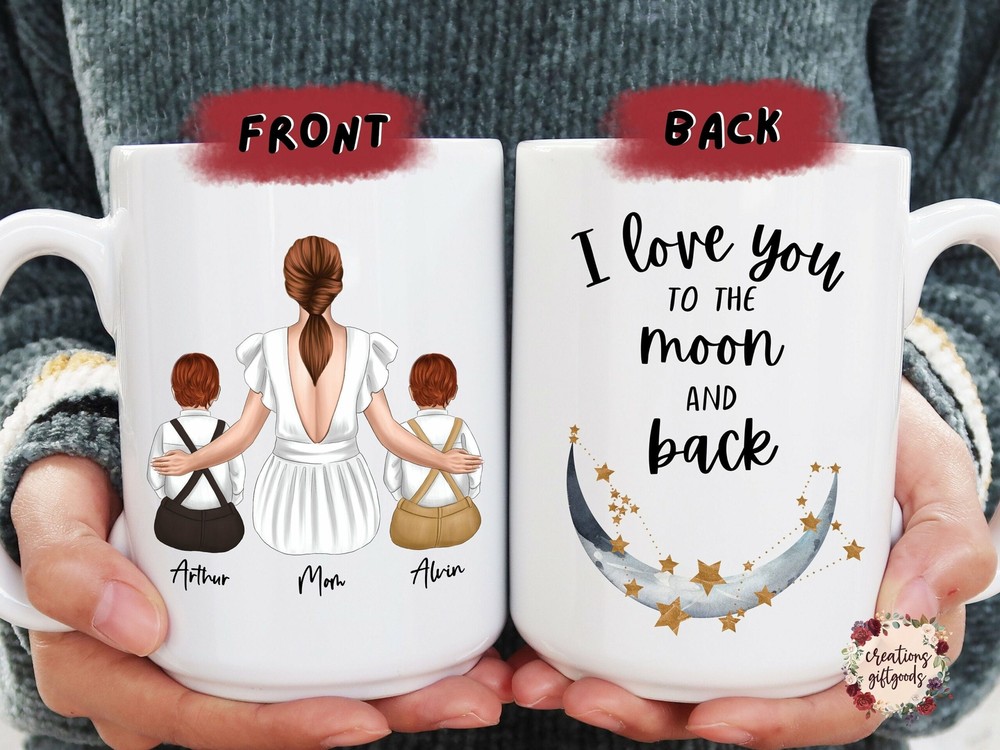 Mom And Son Mug Gift For Mom Custom Mother And Son Gift Mother's Day Mug My