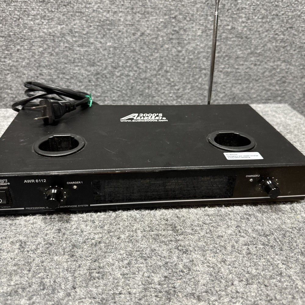 AUDIO 2000 AWR 6112 Professional Wireless Mic System with Clear Sound
