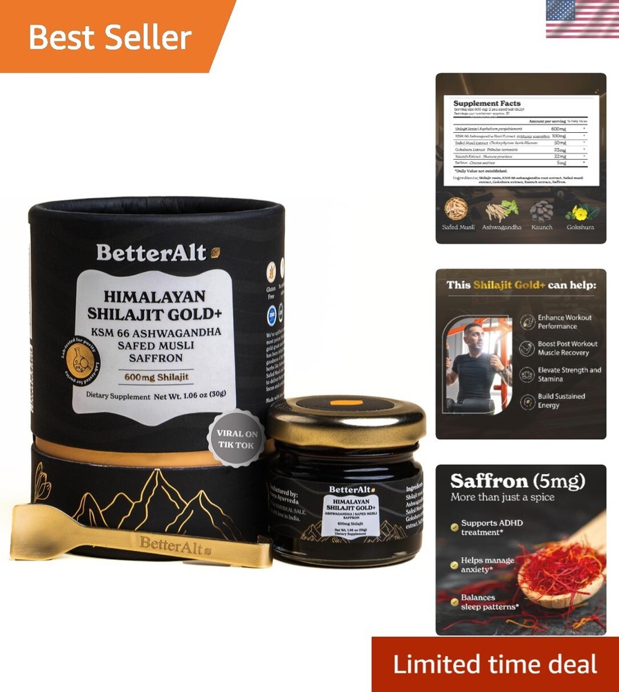Himalayan Shilajit Gold Resin 30g Boost Stamina Recovery  Lab Tested