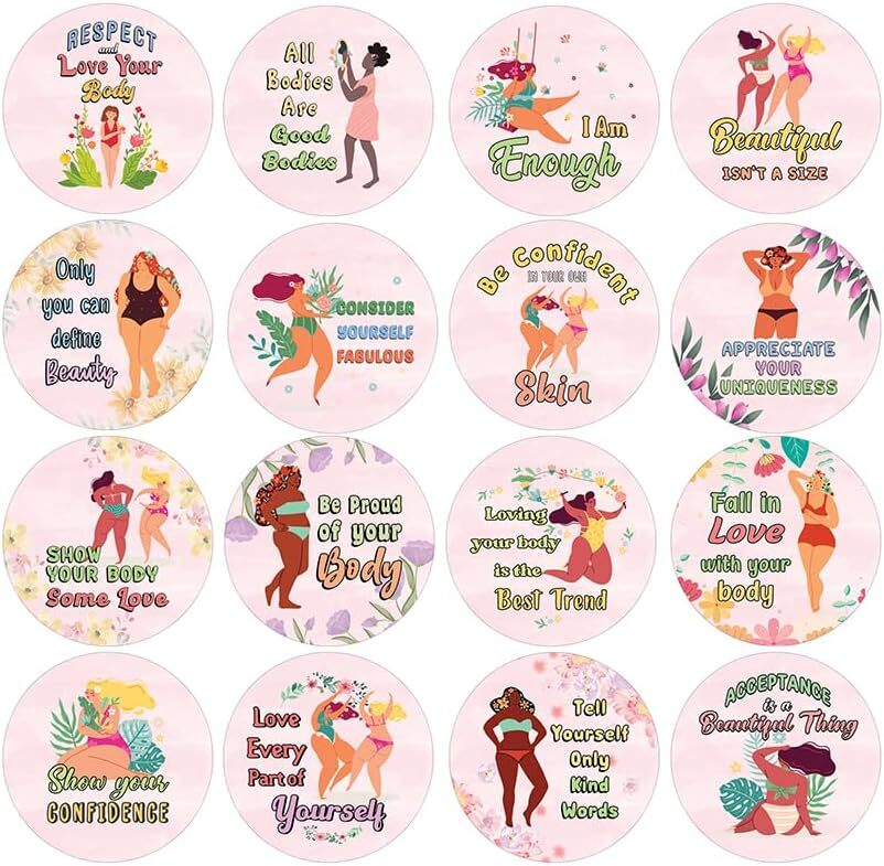 All Bodies Are Good Bodies Stickers (20 Sets X 16 Designs)