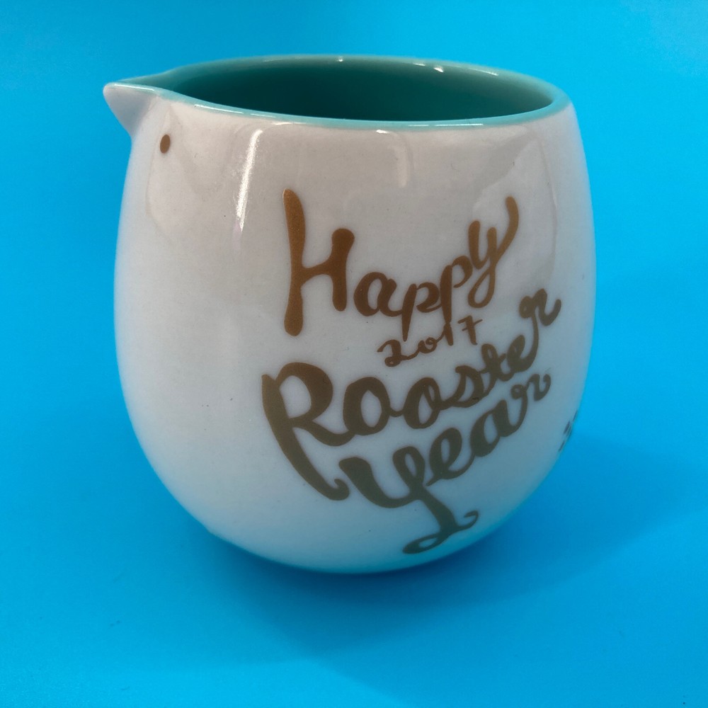 Starbucks Chinese New Year Rooster Mini Mug 6 oz Rare Collectible Excellent Condition-image