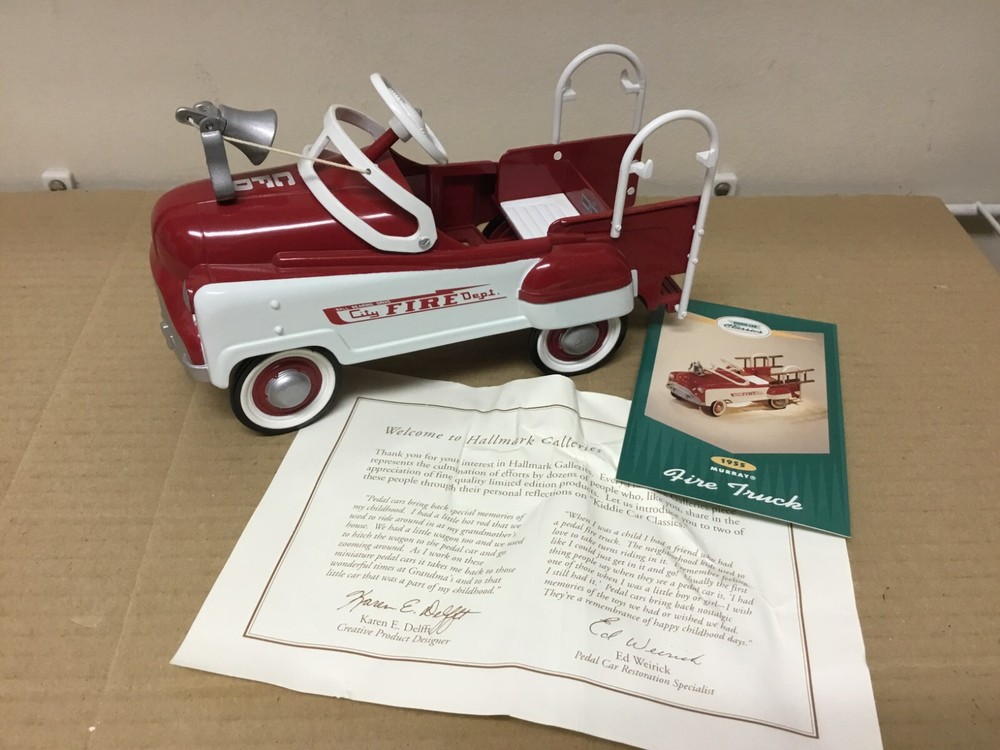Hallmark Kiddie Car Classics 1955 Murray Fire Truck Ltd Ed #19,010 of 19,500