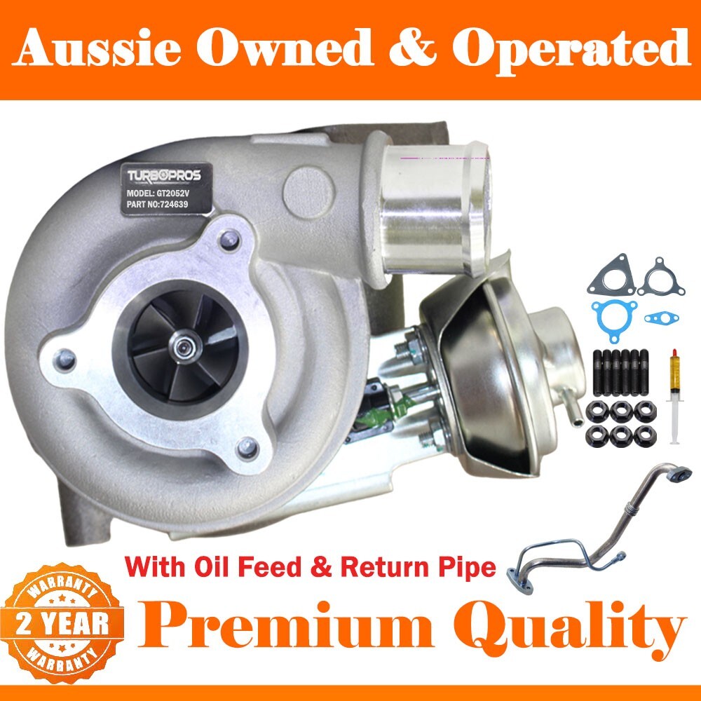 Turbo Charger+Genuine Oil Feed Pipe For Nissan Patrol GU ZD30 3.0L 2007 Onwards