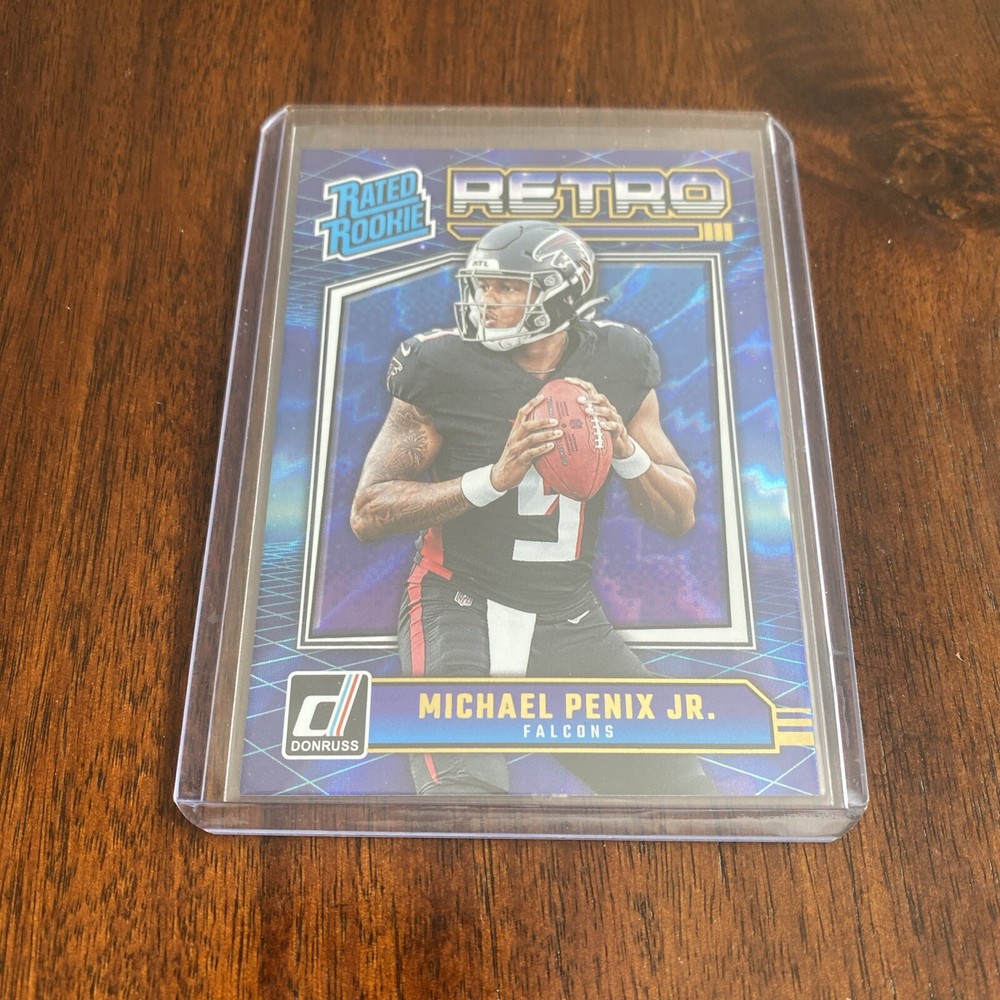 2024 Donruss Michael Penix Jr.  Retro Rated Rookie RC #7 Atlanta Falcons