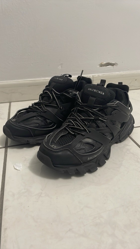 Balenciaga Track Black Lace Up Low Top Men's Sneakers Athletic Shoes