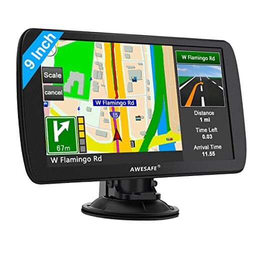 9-Inch Touchscreen Car GPS Navigator with Voice Turn Guidance
