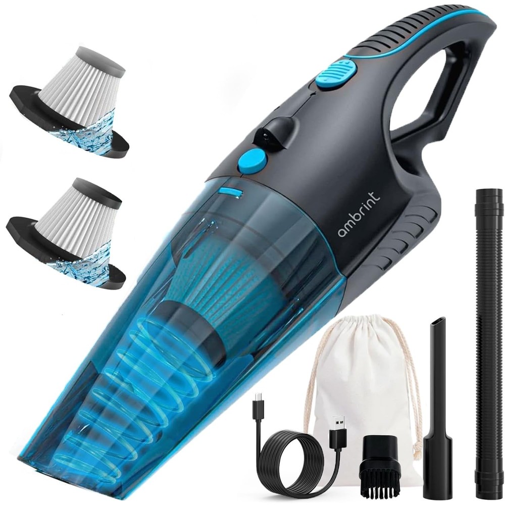 Handheld Vacuum Cordless Rechargeable – 13000PA Powerful Car Vacuum with Best...