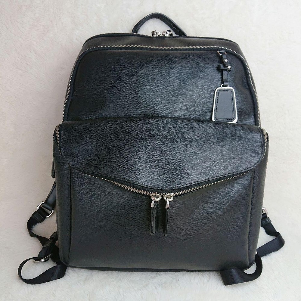 TUMI Leather Backpack 79381D2 254101 Stylish Durable Travel Laptop Bag
