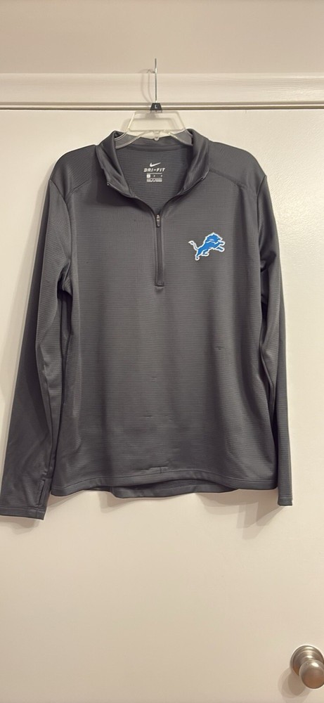 Men’s Nike Lions Quarter Zip Grey Large