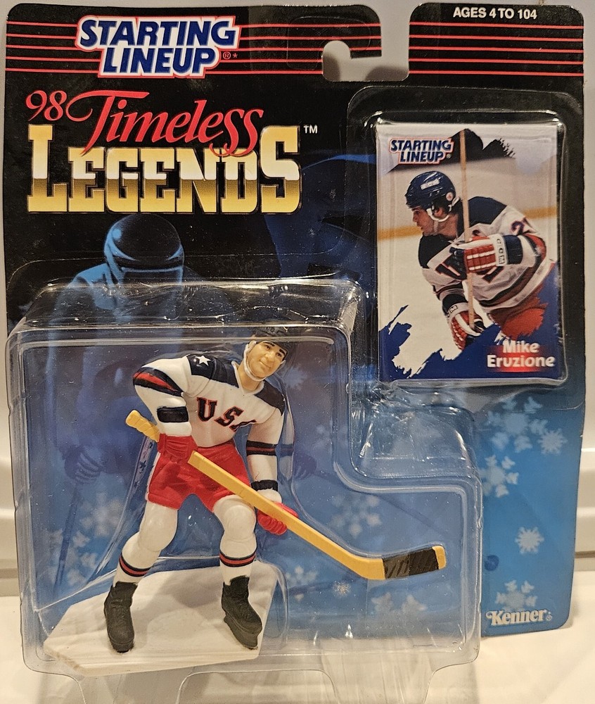 Figura de acción tarjeta Mike Eruzione de Mike Eruzione Timeless Lineup 98 Timeless Legends EE. UU.
